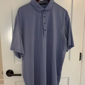 Men's Greyson blue Striped Polo Shirt